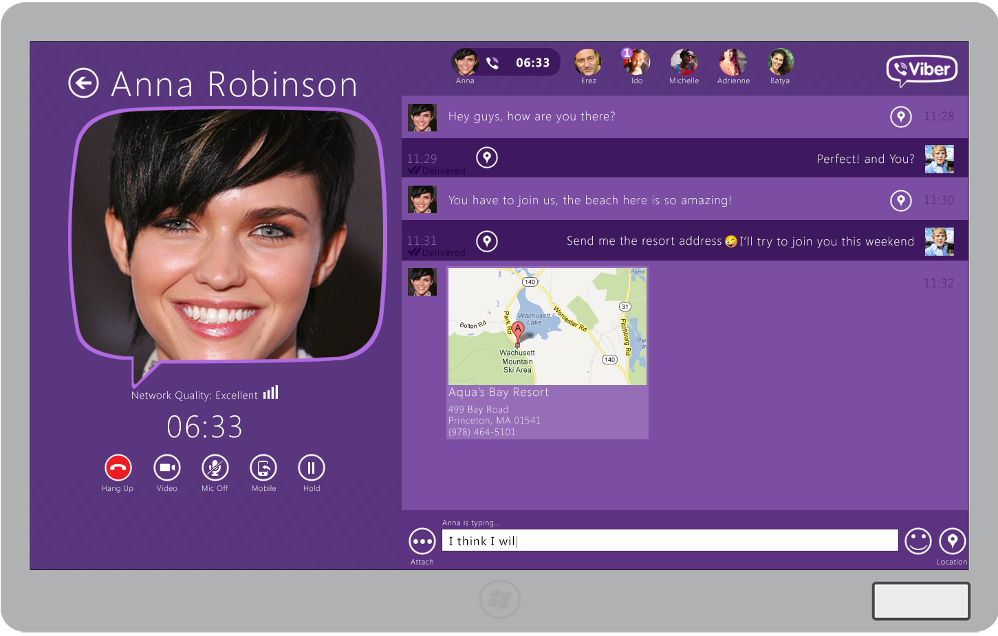 Viber Windows 8 App screenshot