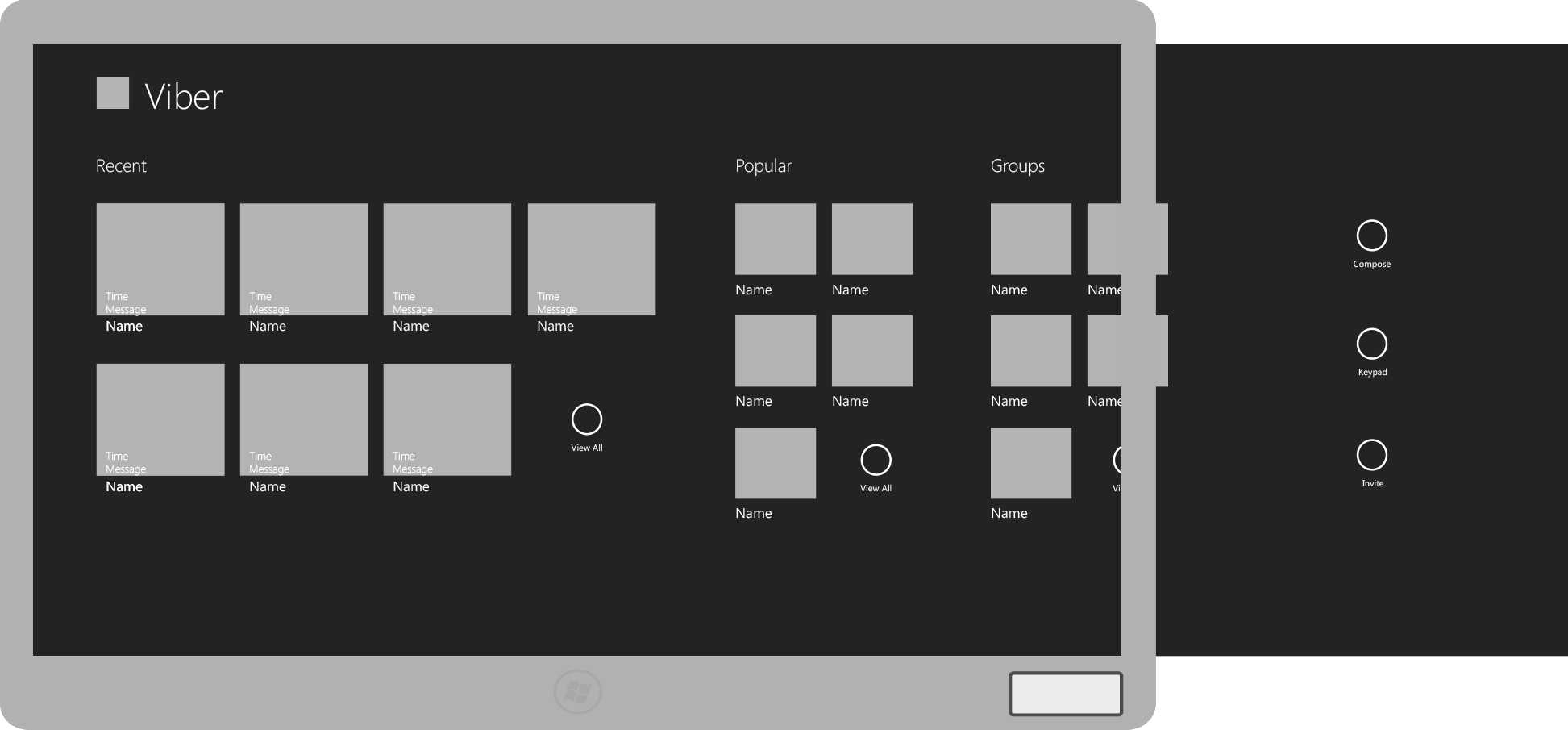 Viber Windows 8 App screenshot