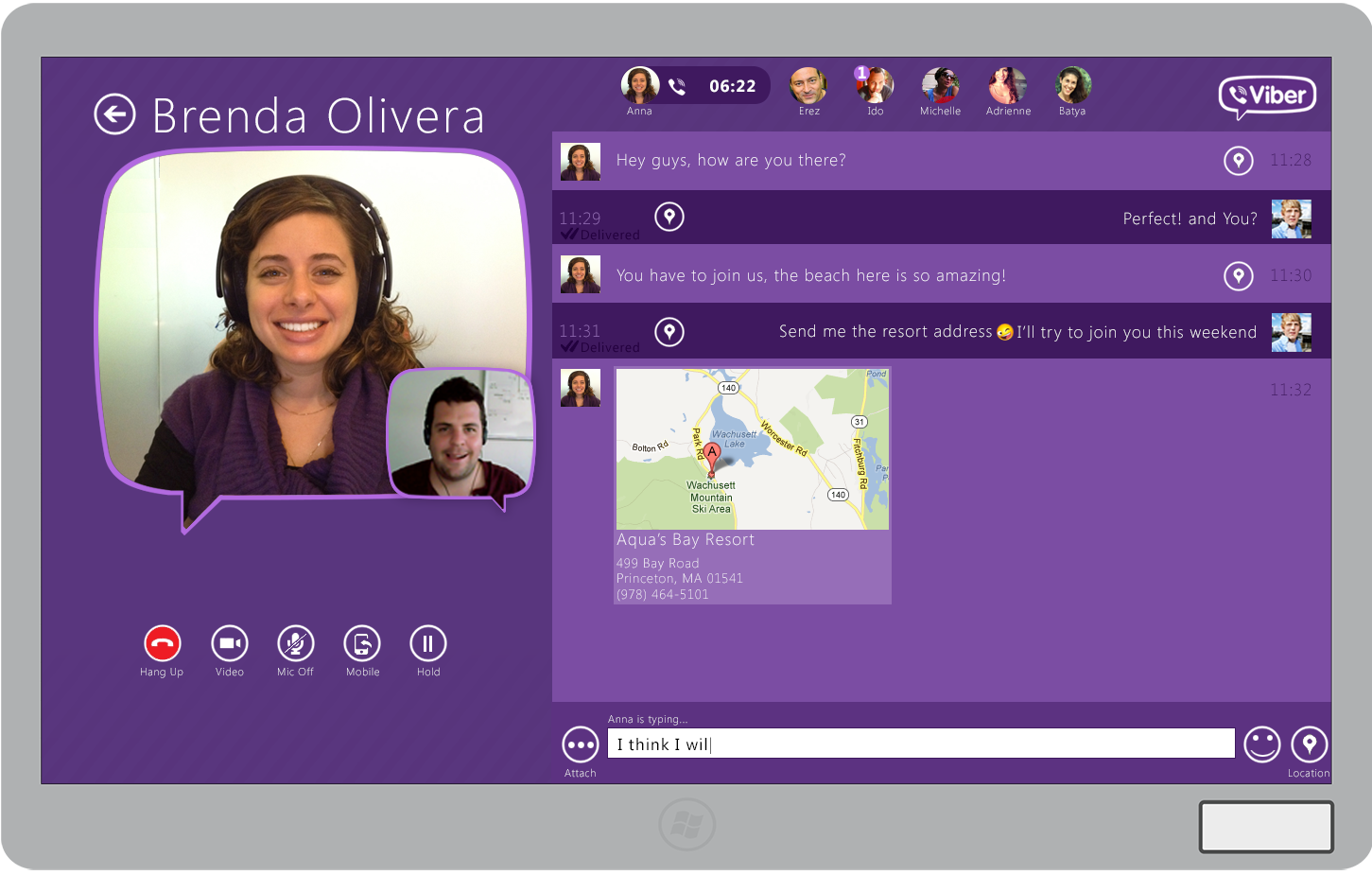 Viber Windows 8 App screenshot